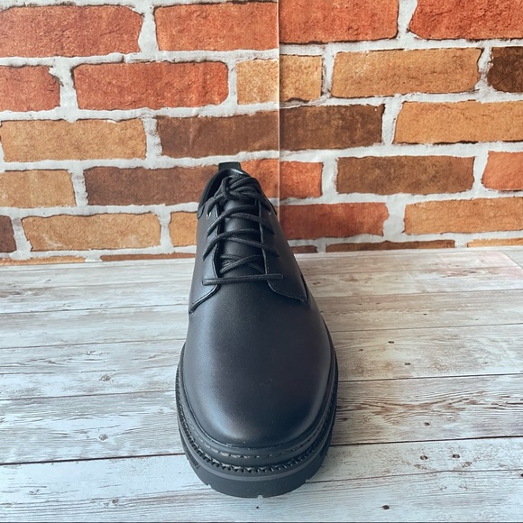 TIMBERLAND MEN'S PORT UNION OXFORD WP BLACK FULL GRAIN BOOTS - Picture 6 of 6